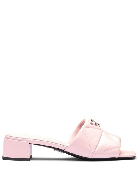 prada pink slides|prada slides for women.